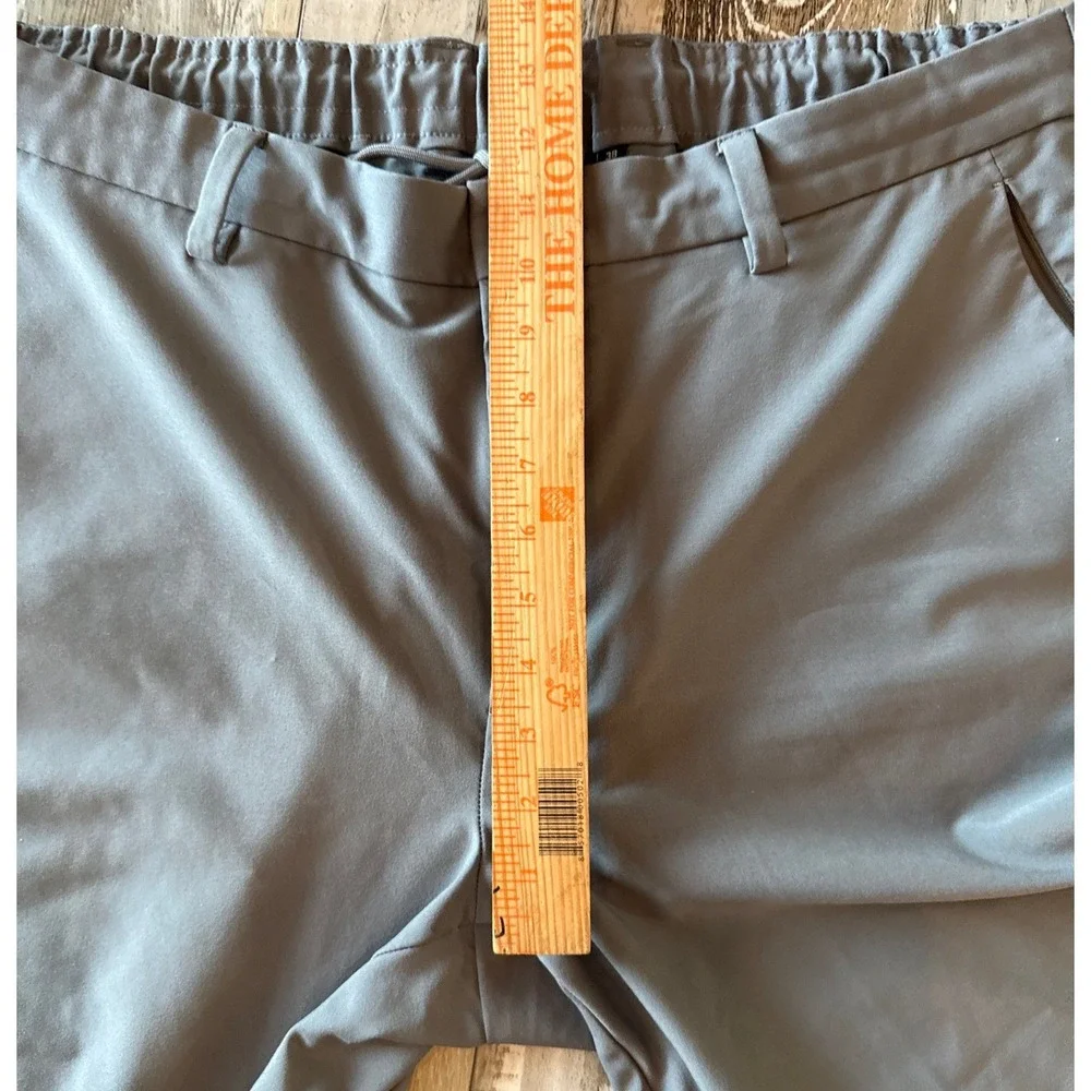 Dunning Golf Player Fit Performance Pants 5 Pocket Sz 38 Stretch Gray Activewear